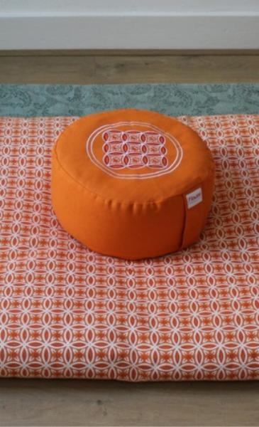 Meditation Pillow Mandala - Orange - 2