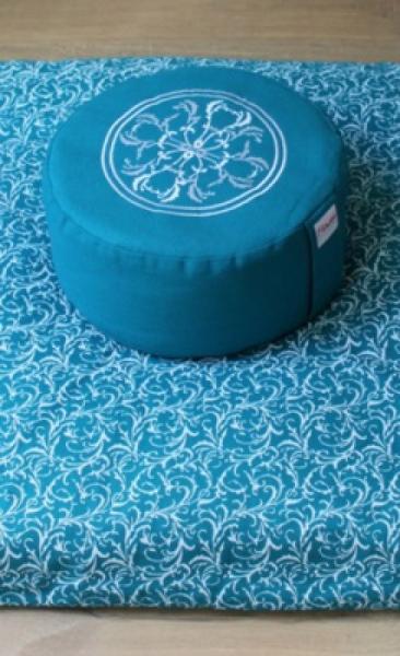 Meditation Pillow Mandala - Azure - 2
