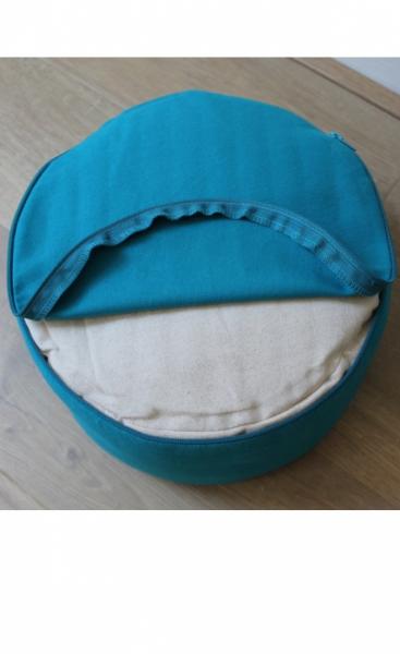 Mandala Meditation Pillow Big - Azure - 1