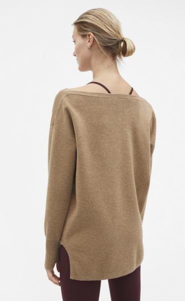 Filippa K 2-tone Split Sweater - Camel - 1