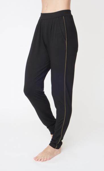 Divine Pants - Black +Khaki piping - 2