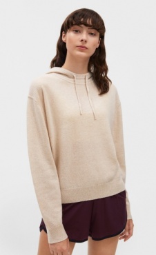 Filippa K 100% Cashmere Hood Sweater - Mousse