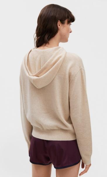 Filippa K 100% Cashmere Hood Sweater - Mousse - 1