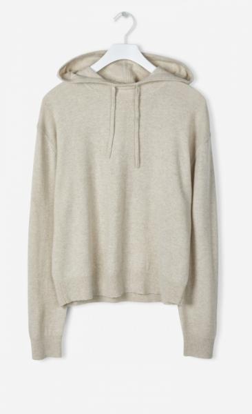 Filippa K 100% Cashmere Hood Sweater - Mousse - 4