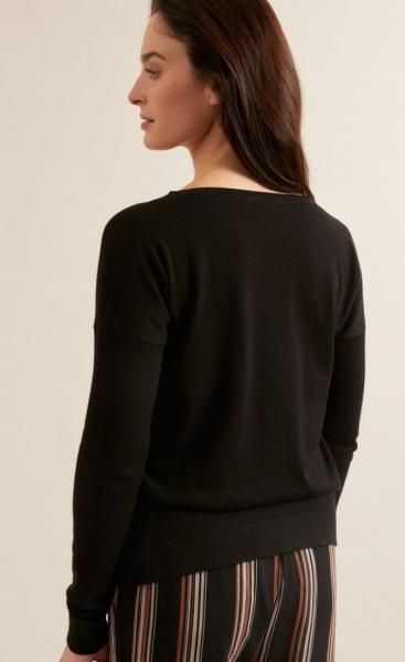 Lanius Boatneck Pullover - Onyx - 1