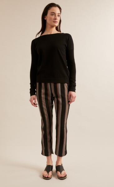 Lanius Boatneck Pullover - Black - 3