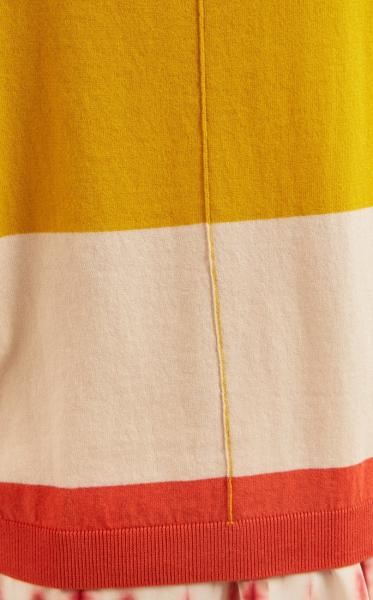 Lanius Multicolor Pullover - Kiwi gold / Red - 3
