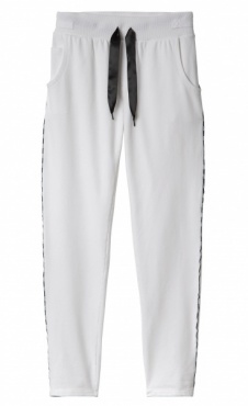 10Days Jogger Pure White - Black piping