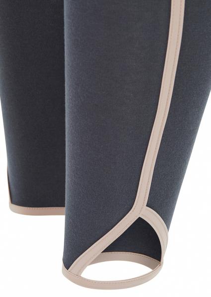 Cropped Yoga Tights - Stone - 2