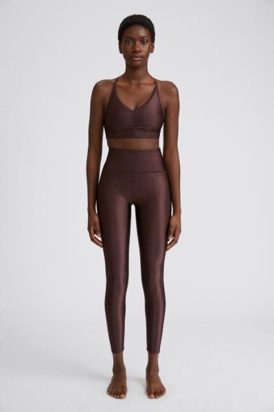 FilippaK Cropped Gloss Legging - Maroon - 1