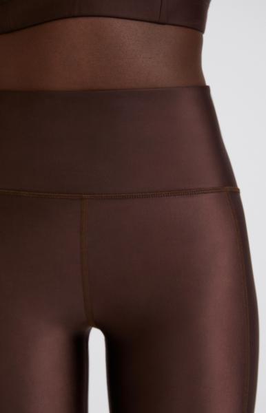 FilippaK Cropped Gloss Legging - Maroon - 4