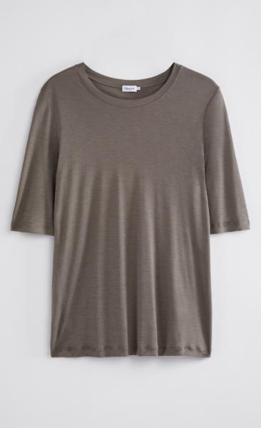 Filippa K Elena Tencel Tee - Dark Taupe - 3
