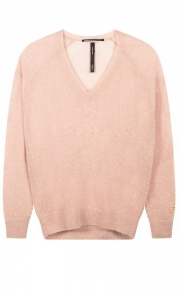 Begrafenis stoomboot leven 10Days V-Neck Sweater Alpaca - Soft Pink - Women - Yoga Specials