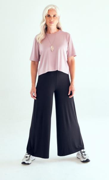 Palazzo Pants - Black - 3