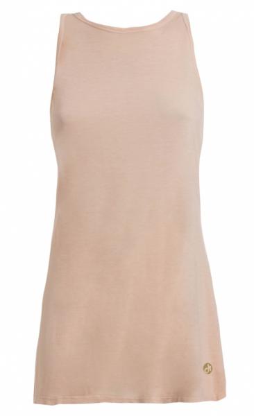 High Neck Swing Back Top - Peach Rose - 1