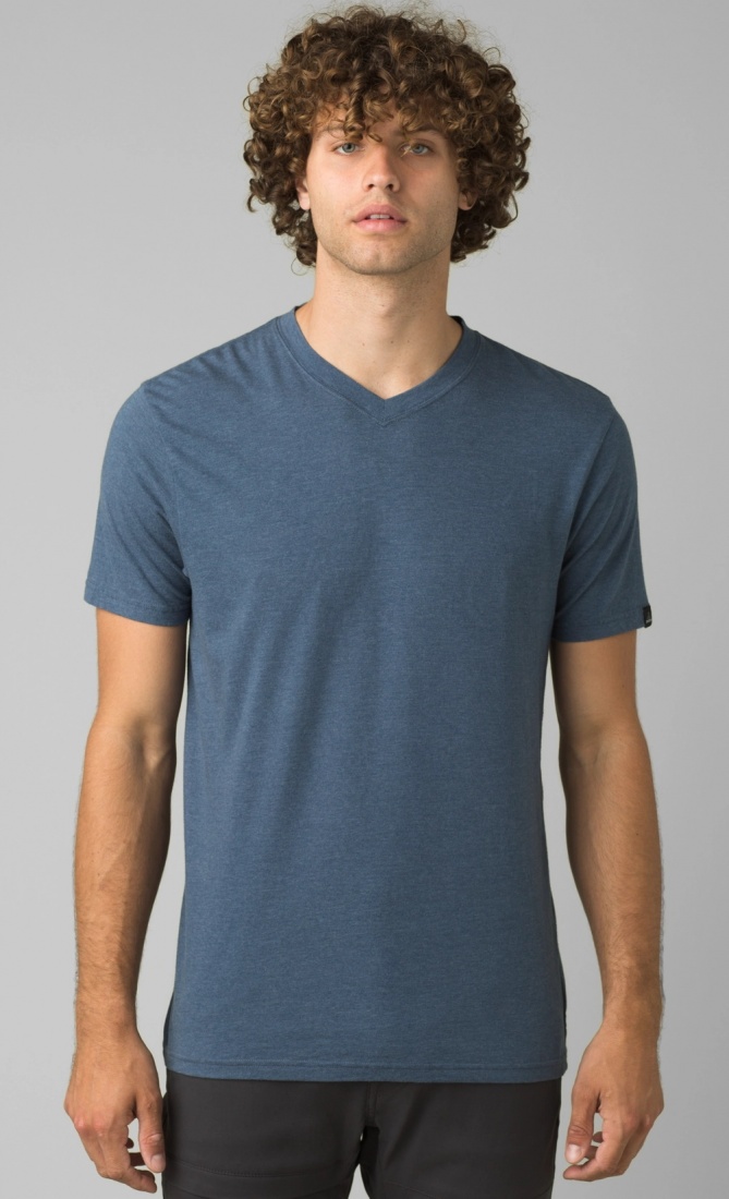 PrAna V-Neck - Denim Heather - Heren 