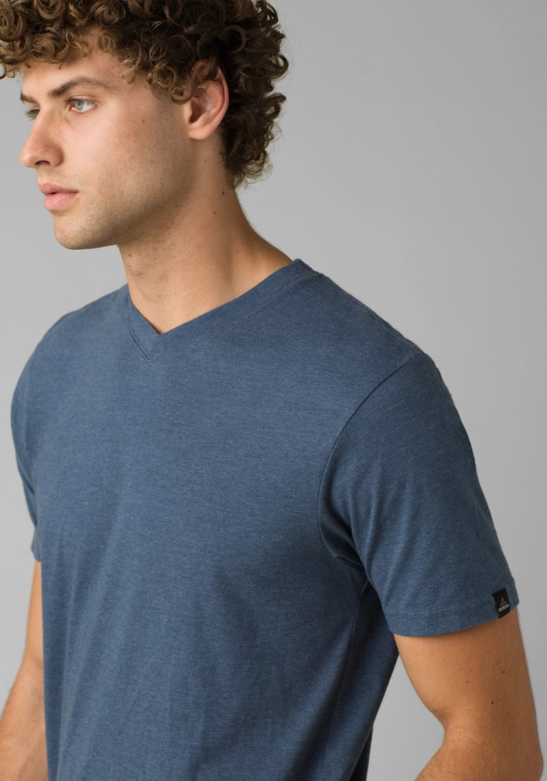 PrAna V-Neck - Denim Heather - Heren 