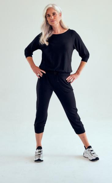 asquith Crop Pant - Black - 1