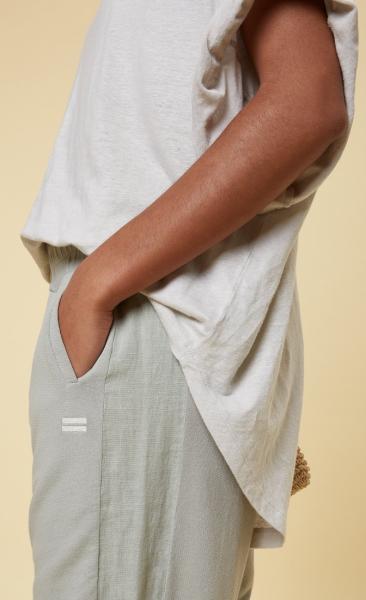 10Days Oversized Linen Tee Silver White - 3