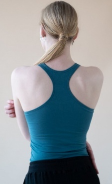 Anjali Racer Back Yoga Top - Arctic Blue