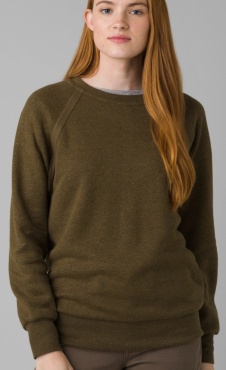 PrAna Cozy Up Sweatshirt - Peat Heather