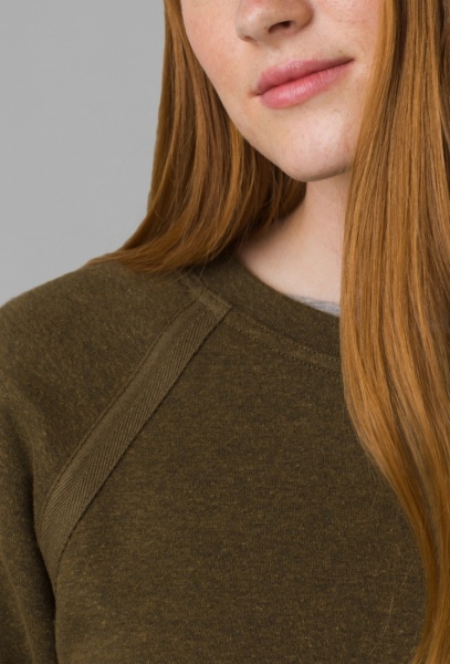 PrAna Cozy Up Sweatshirt - Peat Heather - 1