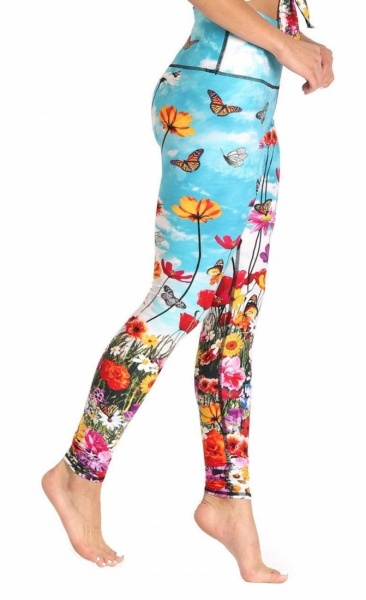 Flower Bomb Recycled Yoga Leggings - 3