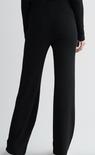 Forest Soft Structured Flared Pants Black - 3