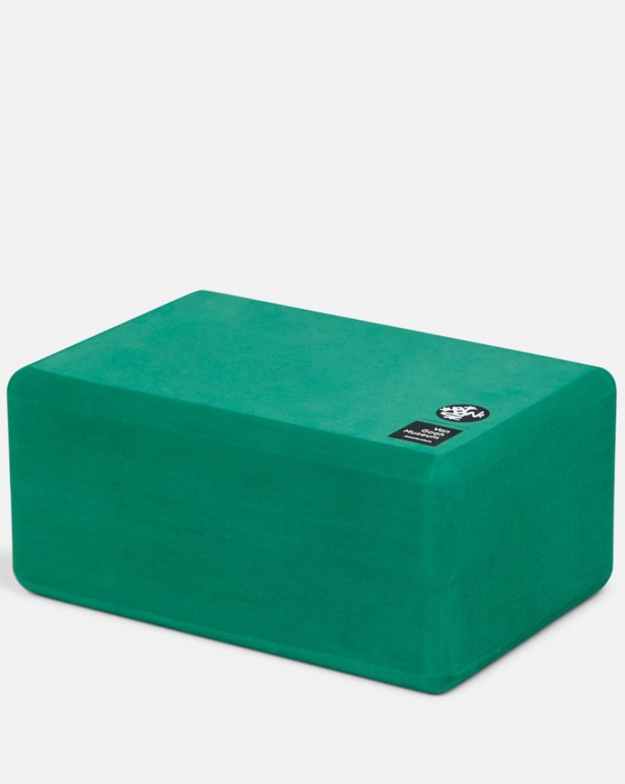 Manduka Recycled Yoga Foam Block Wild Roses Green - Accessoires - Yoga  Specials