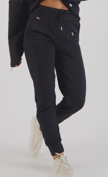 Katie Cotton Blend City Jogger - Black