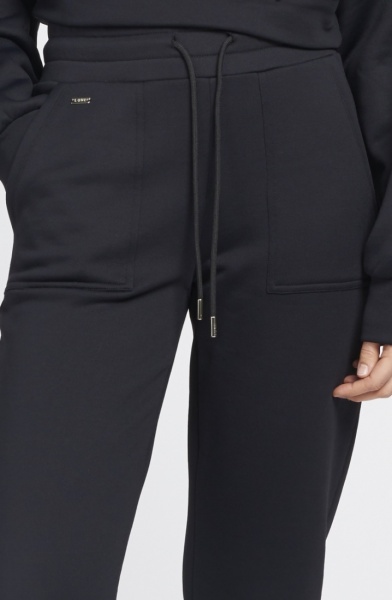 Katie Cotton Blend City Jogger - Black - 1