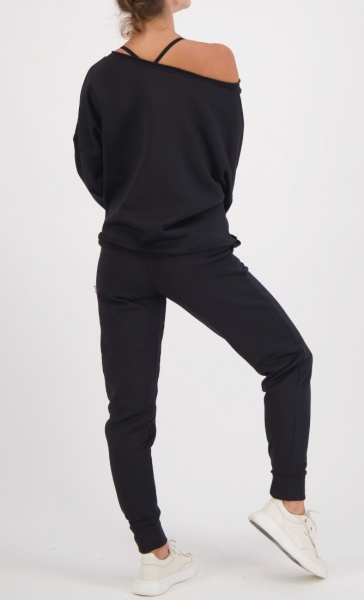 Katie Cotton Blend City Jogger - Black - 7