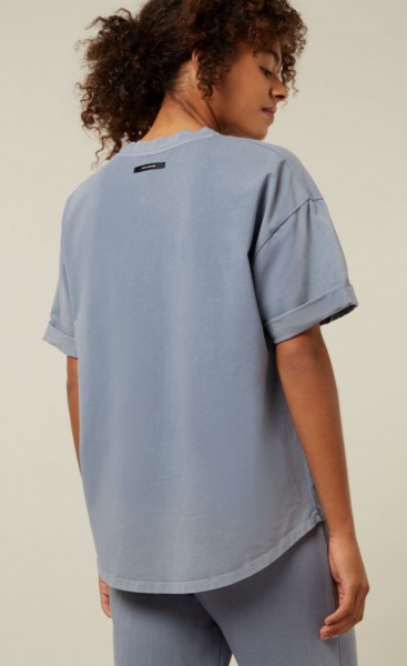 10Days Soft jersey V-Neck Tee - Faded Blue - 2