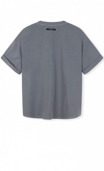 10Days Soft jersey V-Neck Tee - Faded Blue - 4