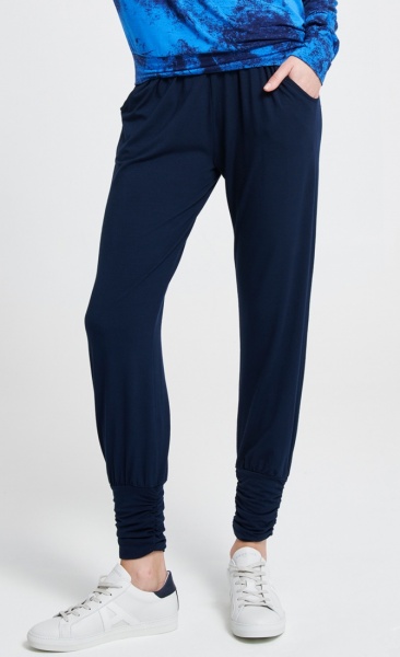 Long Harem Pants - Navy - 5