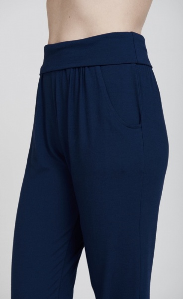 Long Harem Pants - Navy - 6