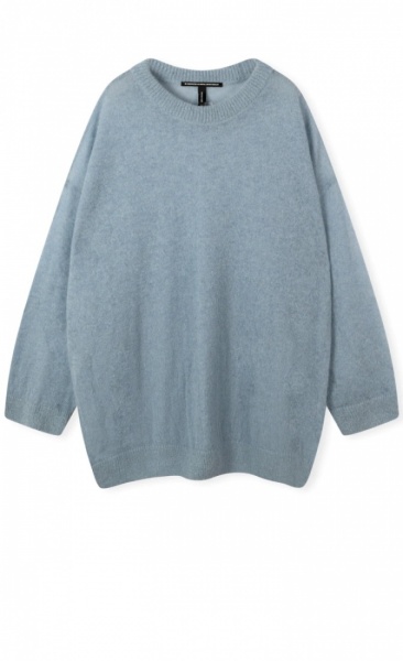 10Days Oversized Thin Sweater Old Bleu - 7