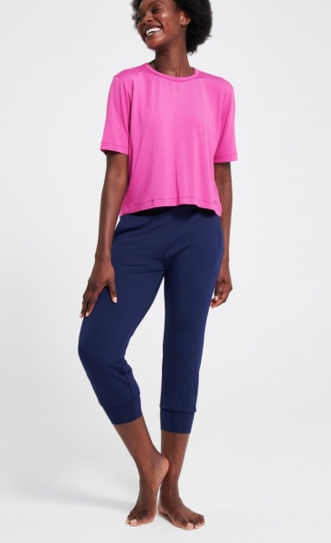 Asquith Crop Pant - Navy