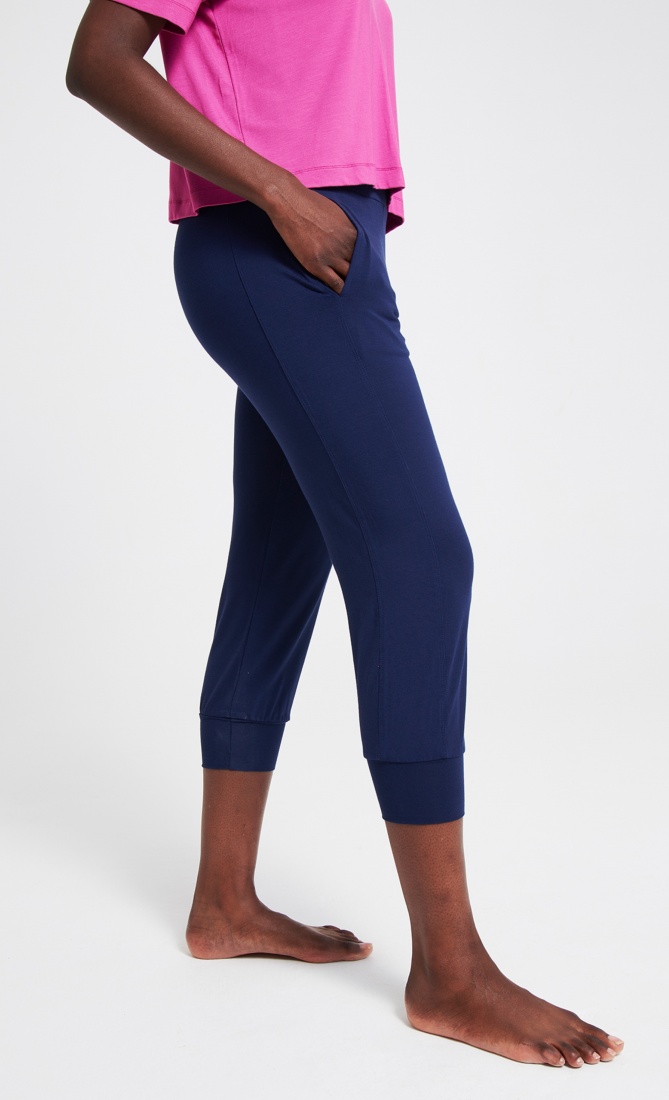 Asquith Crop Pant - Navy - Women - Yoga 