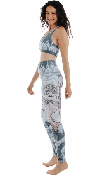 Sea Goddess Recycled Yoga Leggings - 4