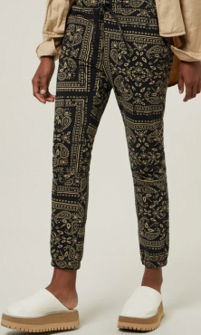 10Days Cropped Jogger Paisley
