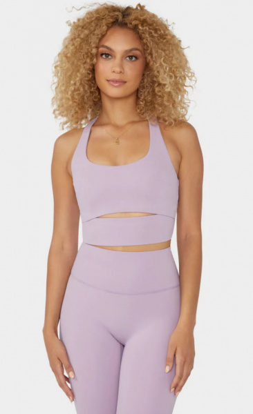 Manduka Aurora Racerback Bra - Lavender Mist - 2