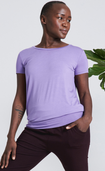 Asquith Smooth You Tee - Lilac - Dames - Yoga Specials
