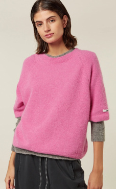 10Days Short Sleeve Knit Sweater Soft Berry