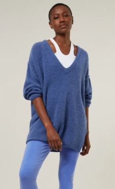 10Days Knitted V-Neck Sweater Lavender