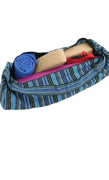 Yoga Mat Bag Stripes Blue