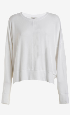 Wide Comfort Sweatshirt - White