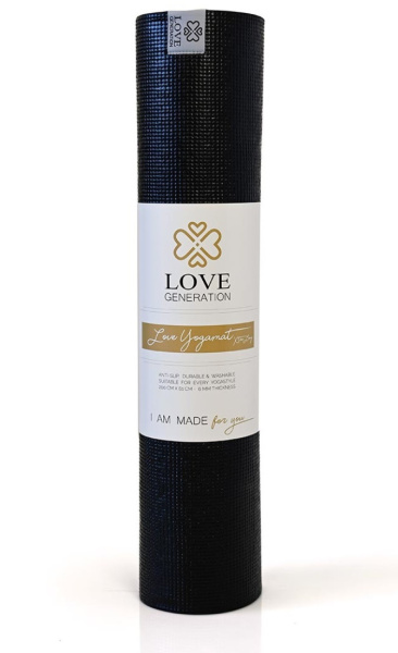 Love Generation Basic Yoga Mat 2 mtr 6mm Black