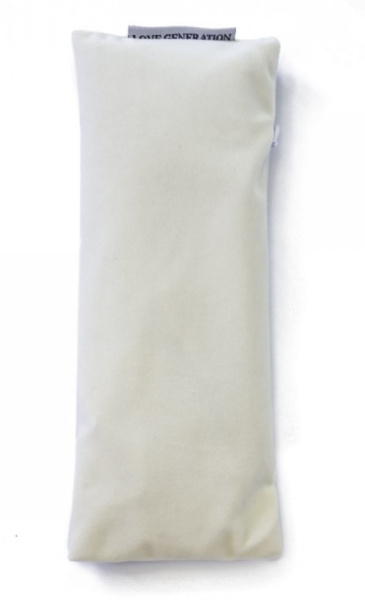 Love Generation Velvet Eye Pillow Pearl White - 1