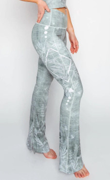 Recycled Split Flare Pants Pure Sage